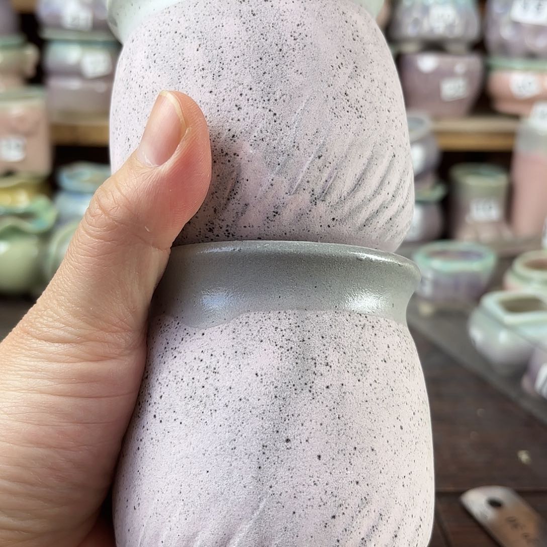 红陶量货/口7.5-8高9深浅搭配发2个