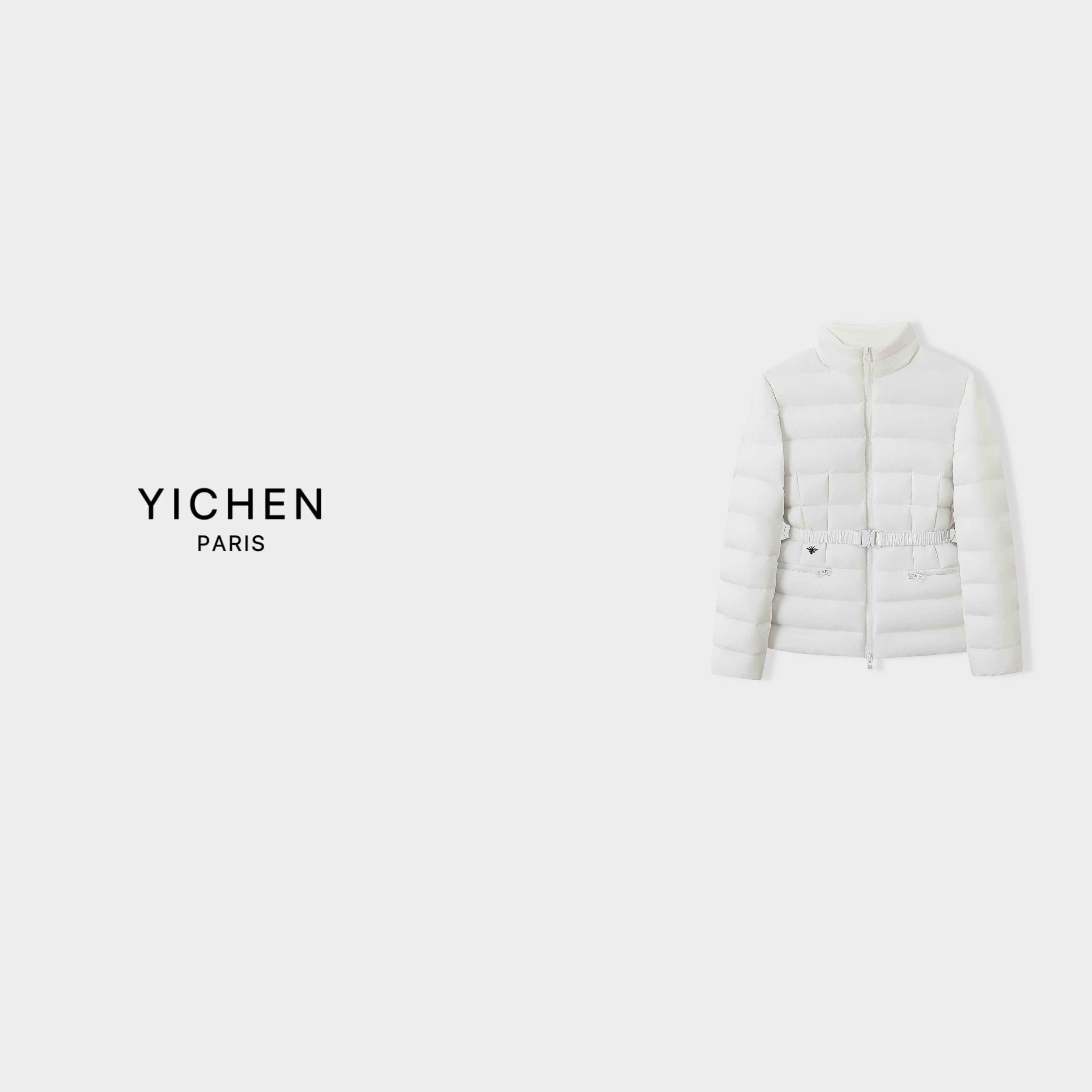 YC 白雪公主蚂蚁腰修身版型立领轻便羽绒服-4148