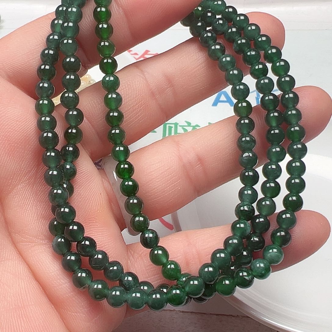 翡翠手链未镶嵌佩***8货主老华