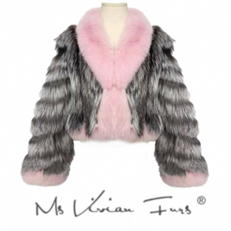 编号链接狐狸毛外套秋冬皮草2025毛毛洋气真毛时尚韩版