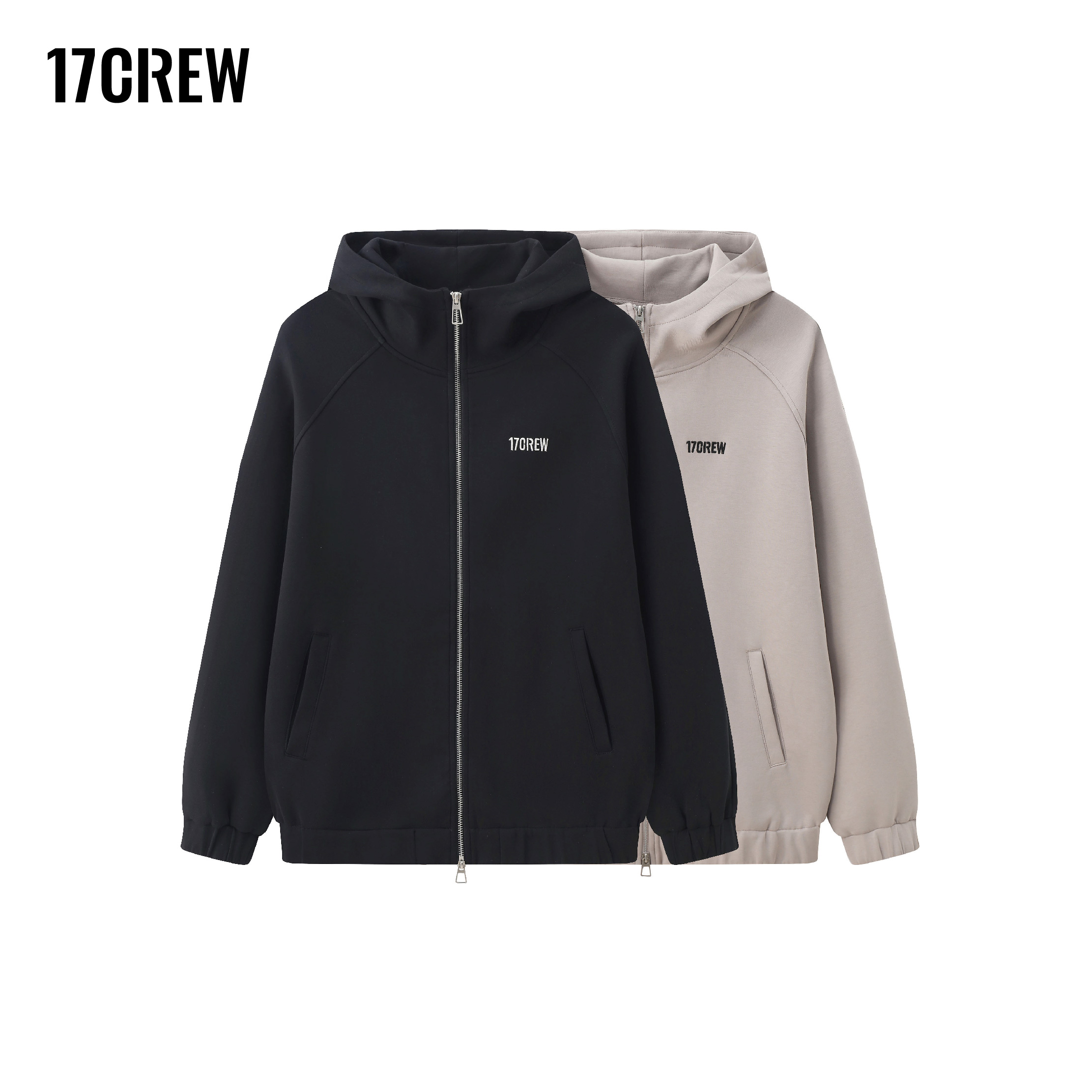 1701正标空气层重磅连帽开衫卫衣户外运动秋冬情侣