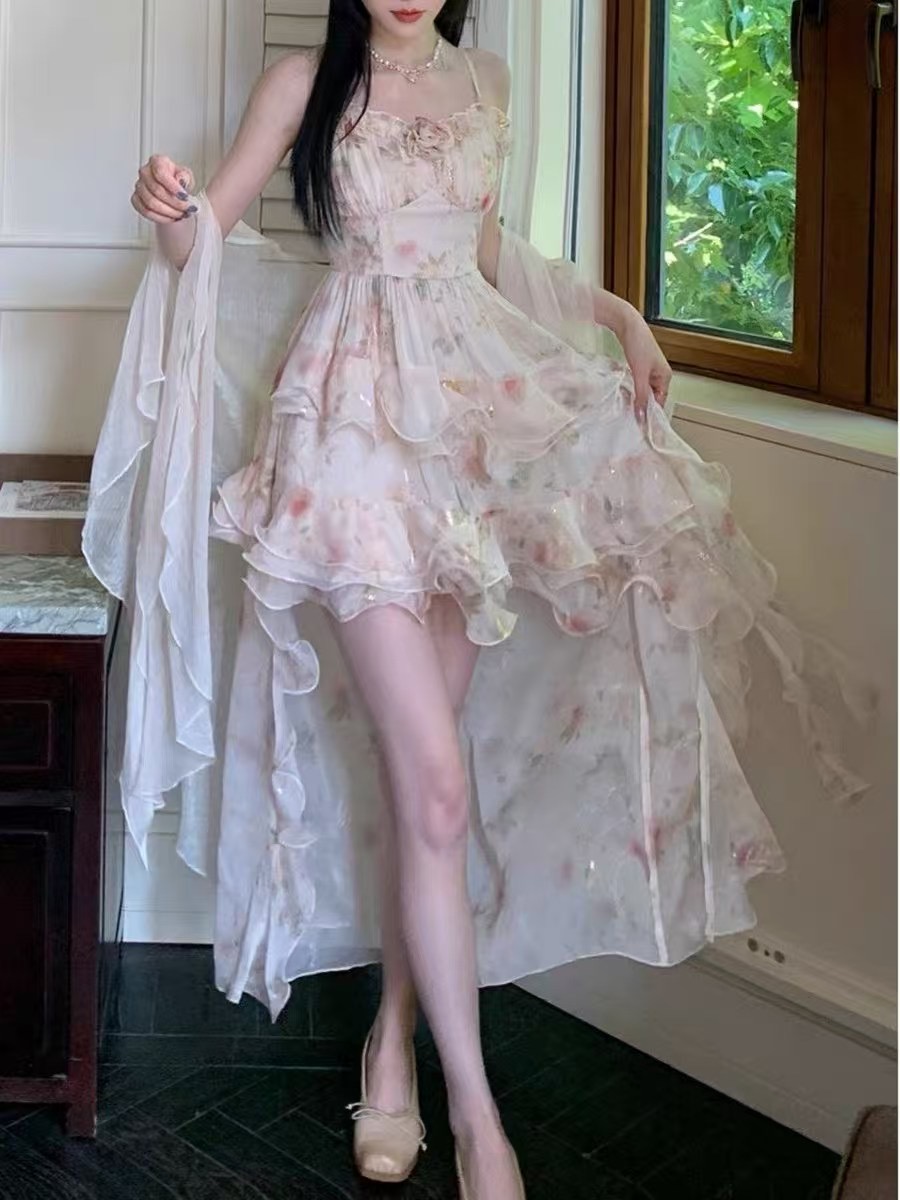 韩版小众修身显瘦法式时尚百塔收腰气质款衣裙系列