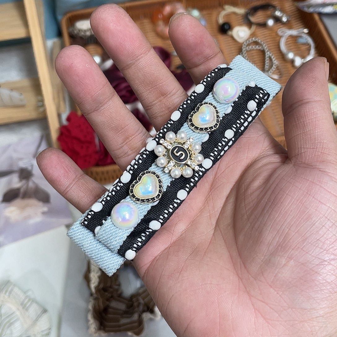 布艺铁合金 牛仔弹簧