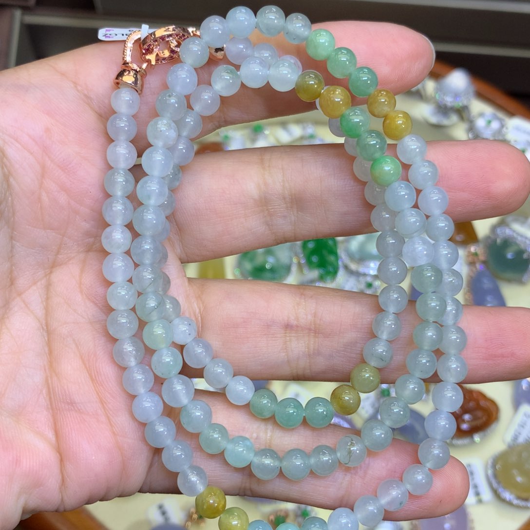 翡翠颈饰银S925镶嵌翡翠吊坠