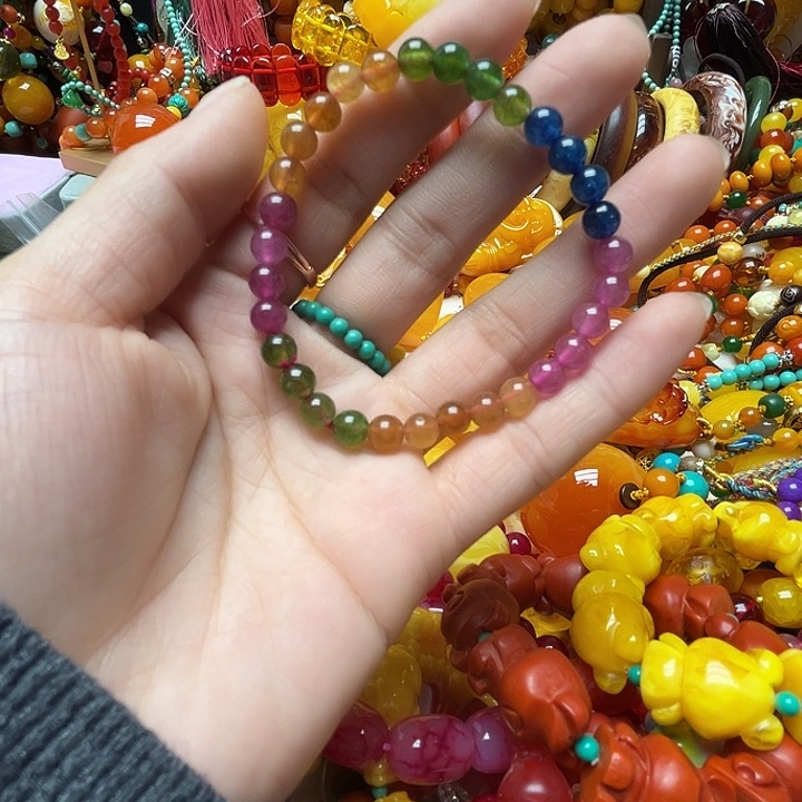 树脂制品2513糖果单圈手链