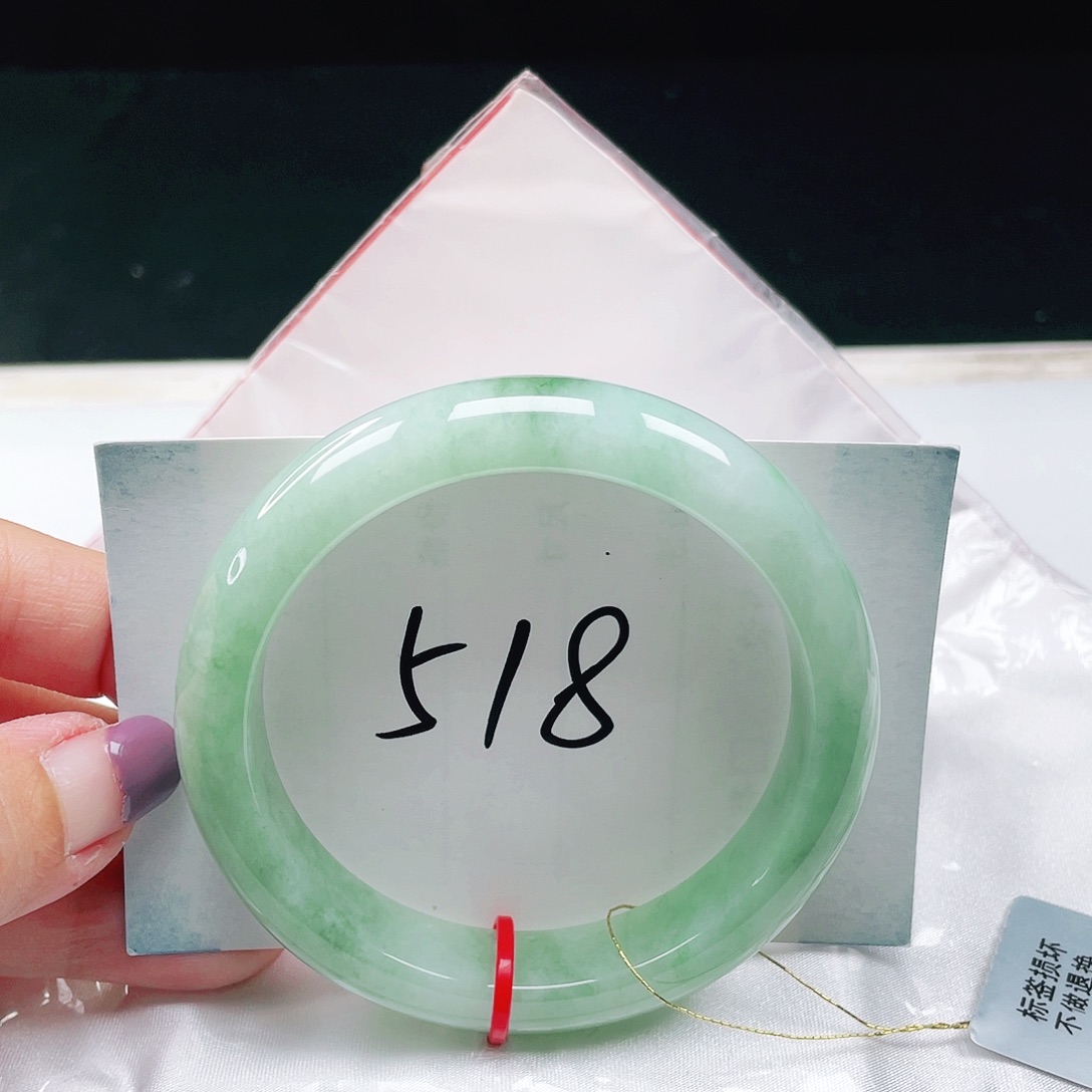 翡翠未镶嵌手镯缅甸翡翠57