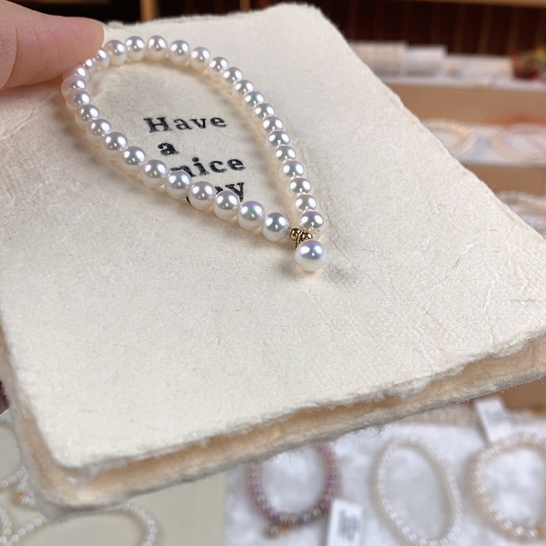 淡水珍珠手绳银S925镶嵌