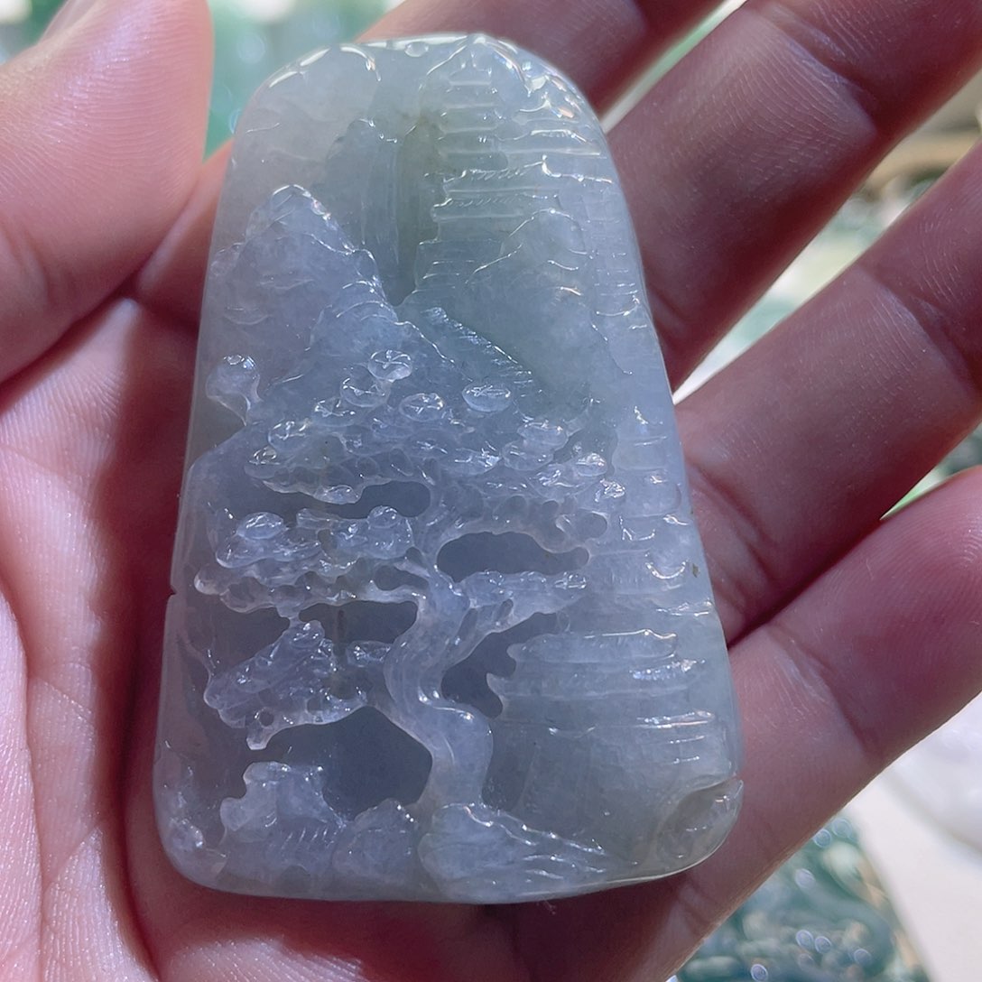 翡翠颈饰未镶嵌翡翠挂件
