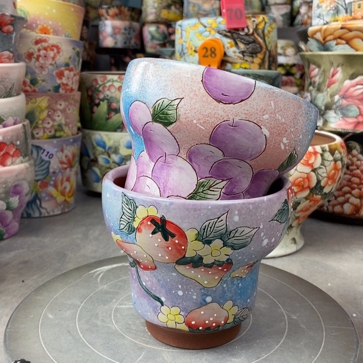 红陶景德镇艺术手绘作品