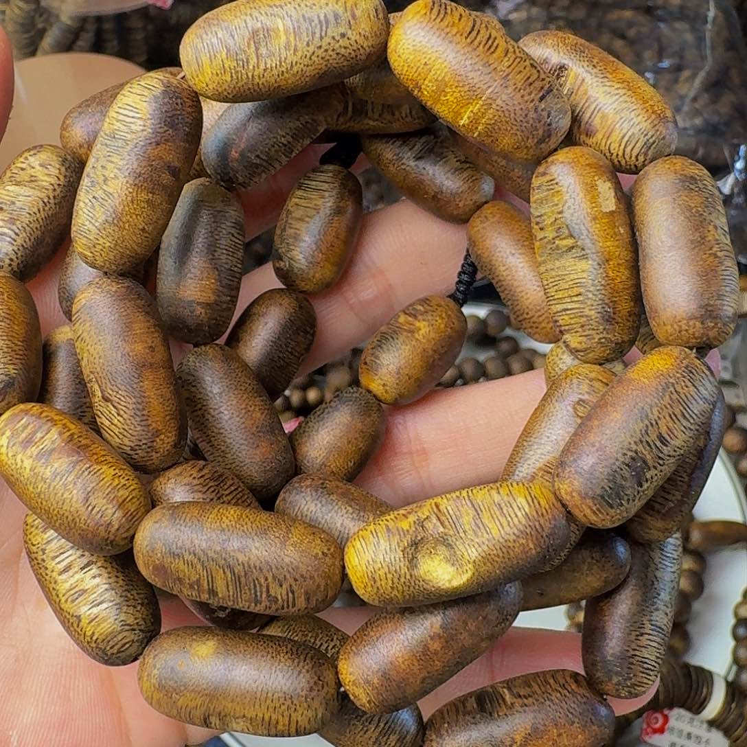 沉香手串老白棋留疤49.5