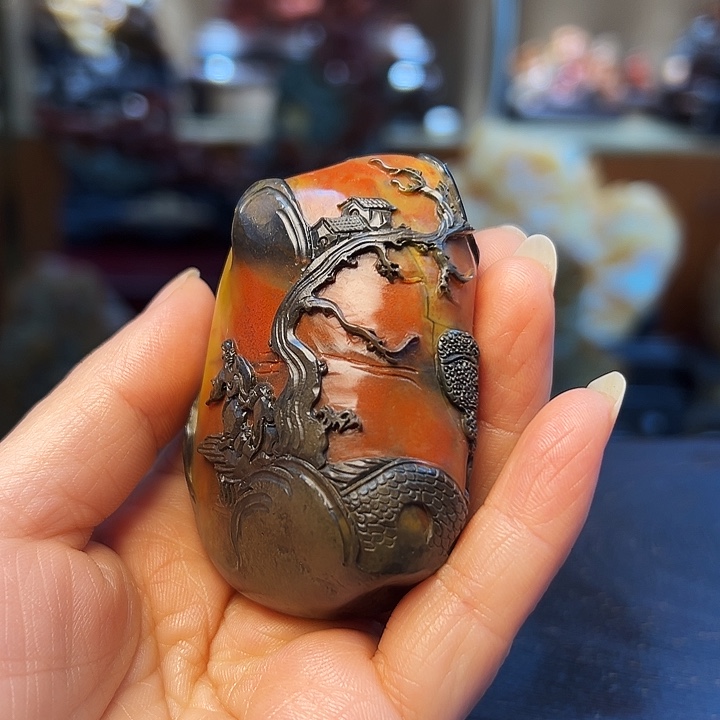 昌化石用****9雕刻艺术品