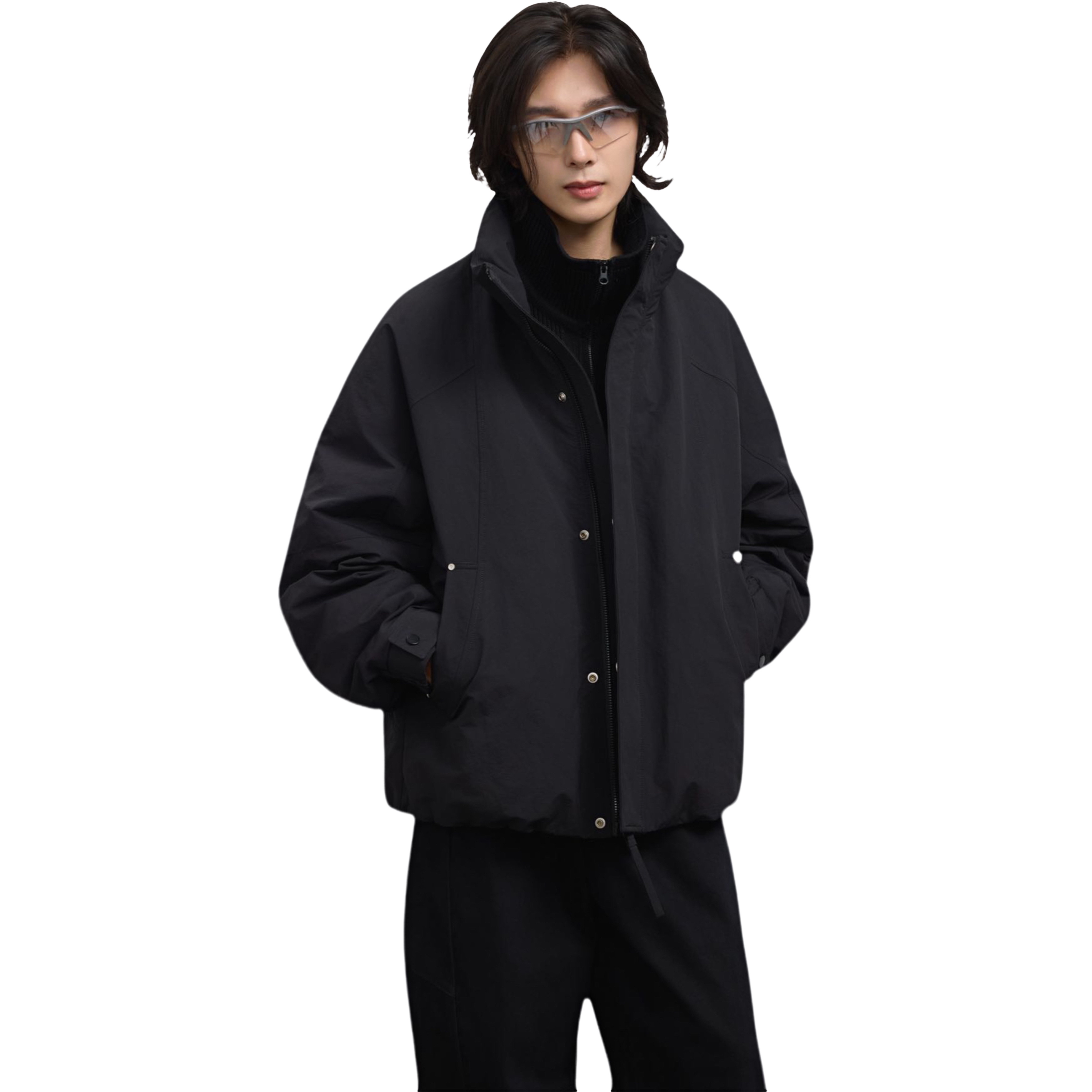 90白鸭绒冬季立领时尚潮流羽绒服潮男