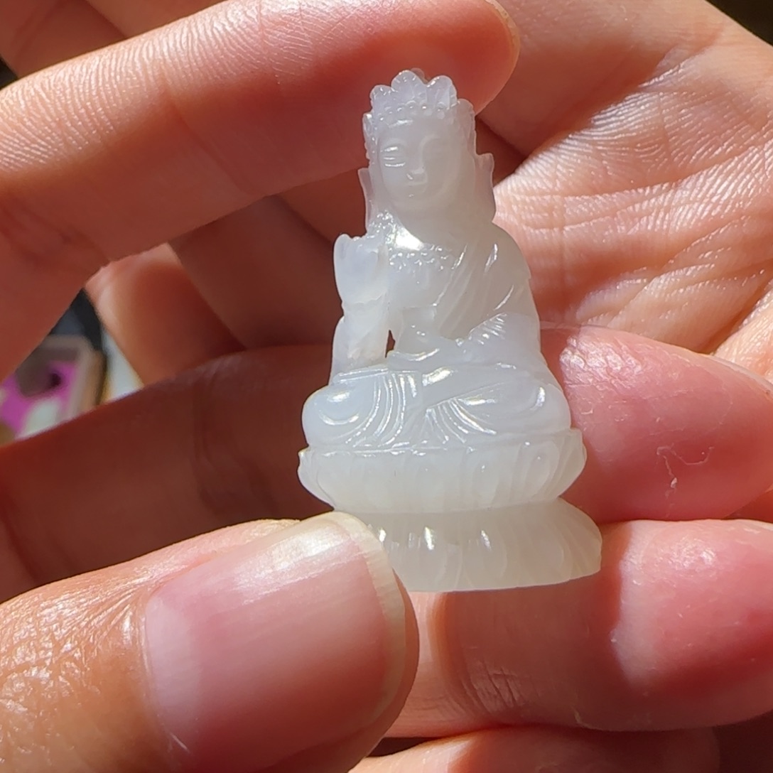 和田玉挂件未镶嵌刘****1