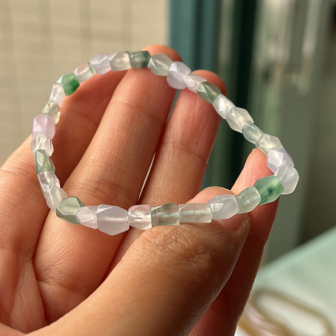 可鉴赏，自然光直播！卡6➕特色翡翠手串