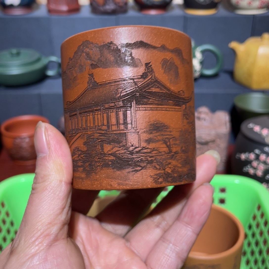 原矿紫砂手工主人杯