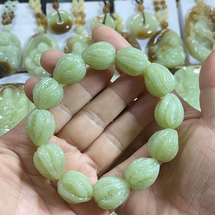 和田玉未镶嵌套链