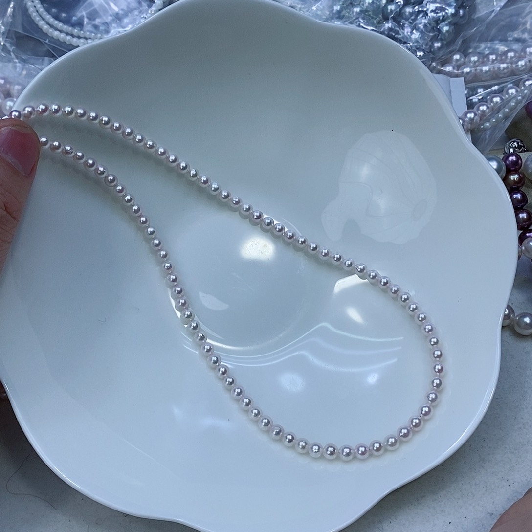 海水珍珠颈饰银S925镶嵌