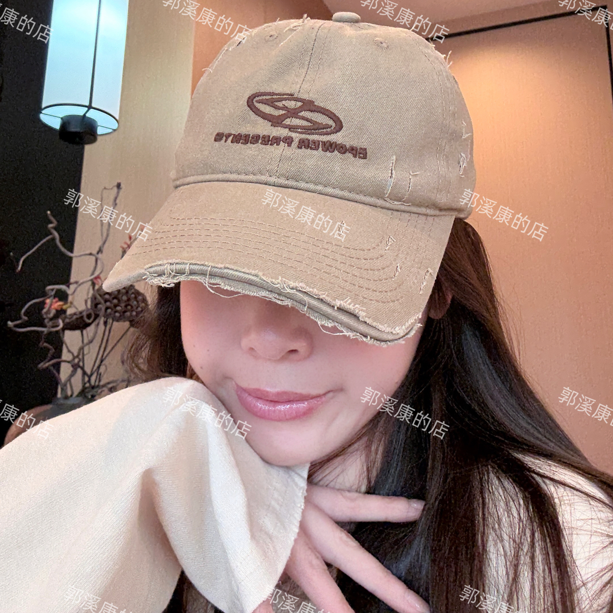 早秋新款字母破边鸭舌帽/0055/