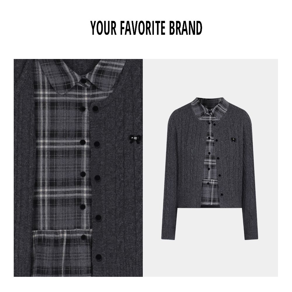 【许你】新款上新时尚气质显瘦长袖高级百搭洋气针织上衣G25820061