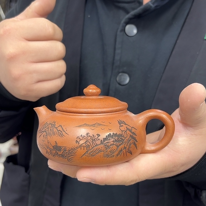 茶盘紫砂宜兴紫砂壶原矿紫砂壶瑕疵
