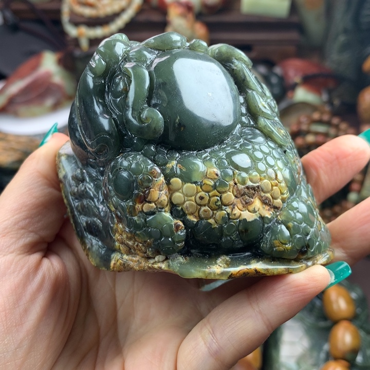 岫岩河磨玉（透闪石质玉）挂件未镶嵌