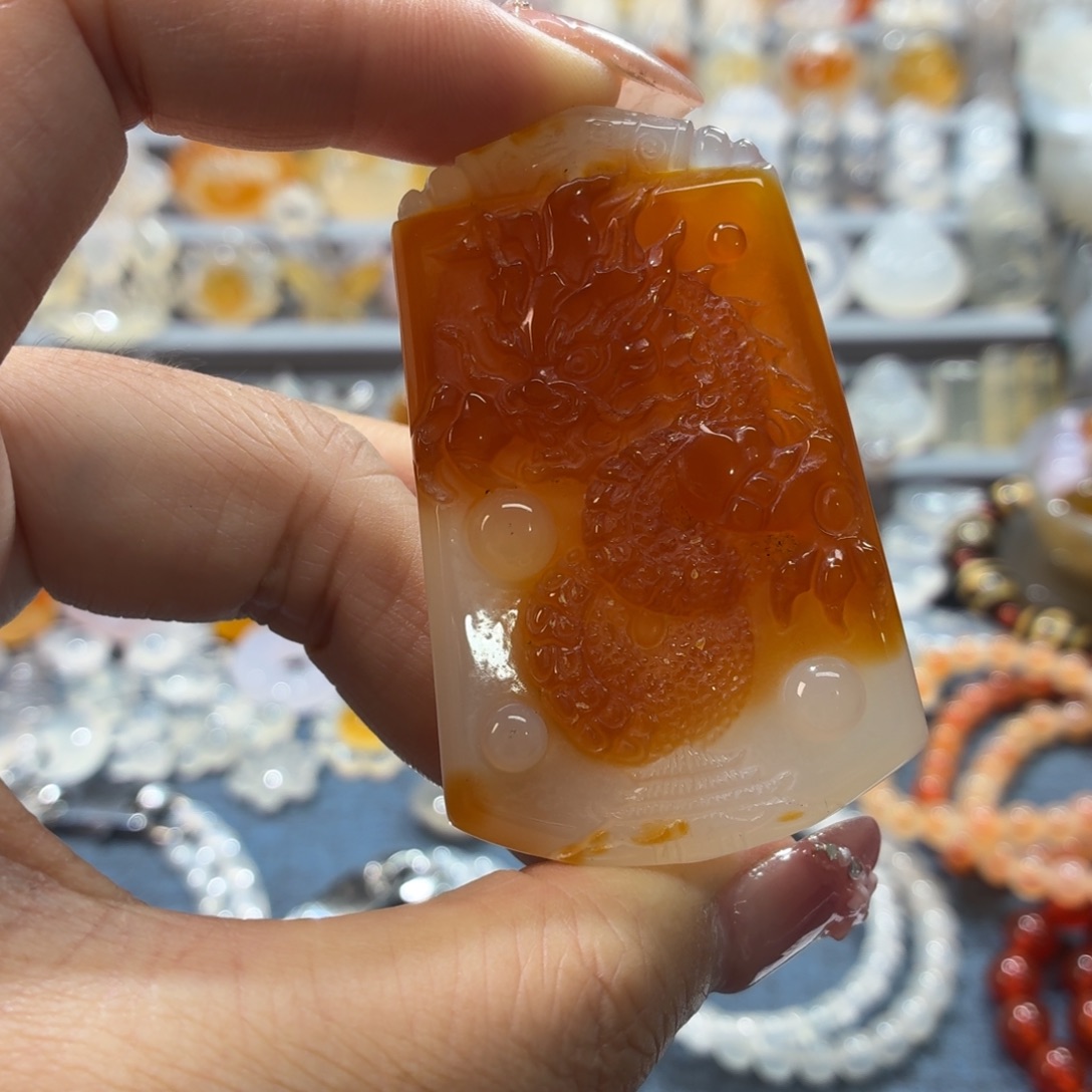 玛瑙/玉髓未镶嵌吊坠(不含链)