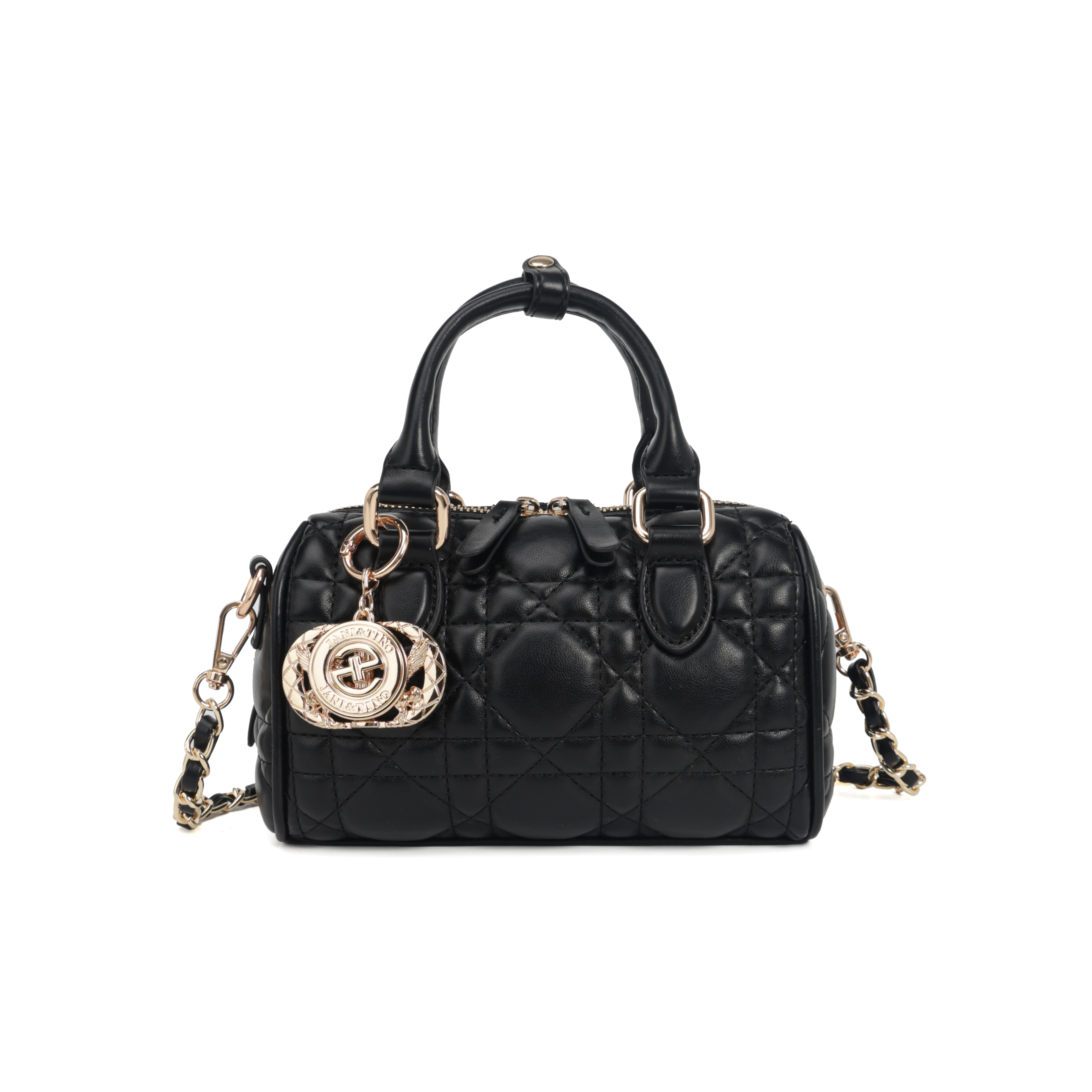 当季新款轻奢时尚百搭经典高级感手提女士单肩包4830绣线黑