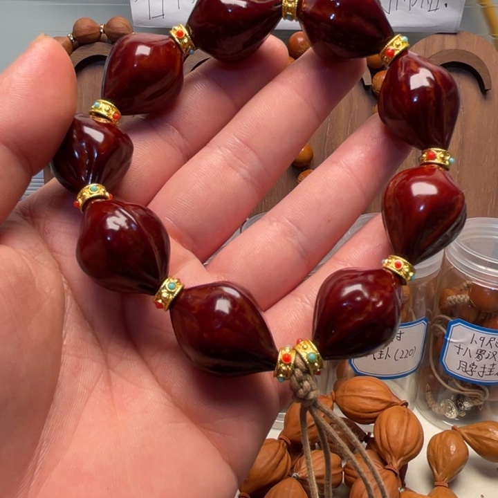 手串/手链橄榄核2.1梅林紫皮抛光打底