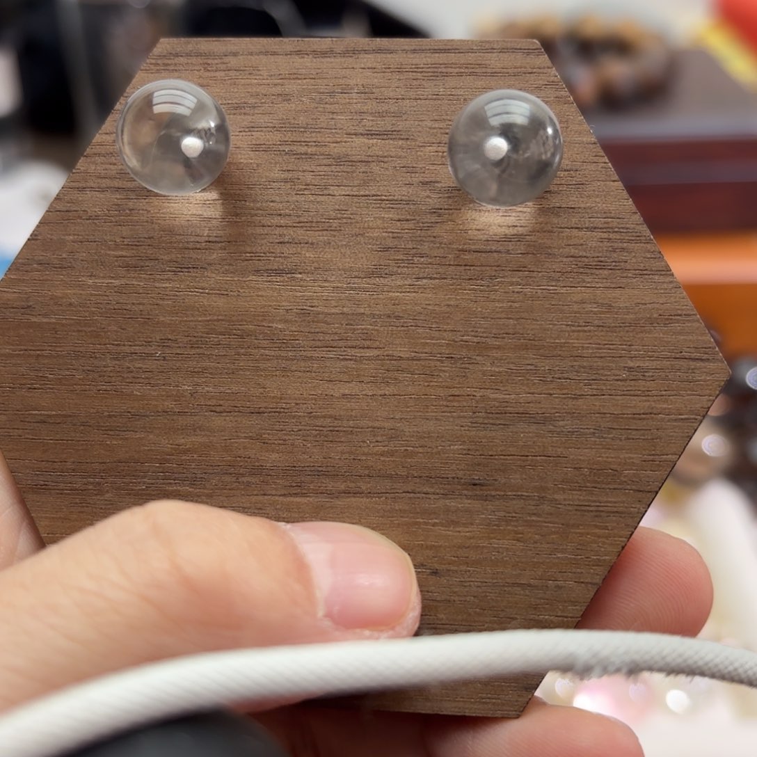 未镶嵌手链水晶耳钉