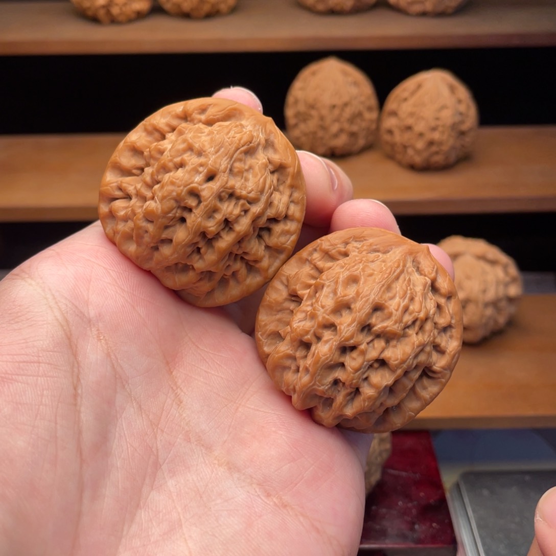 文玩核桃把件42毕业头货金公子