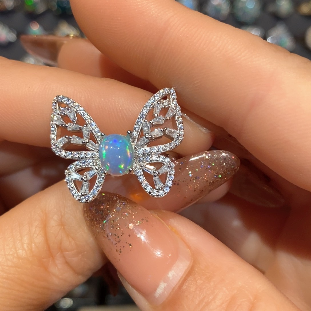 欧泊欧泊欧泊银S925镶嵌