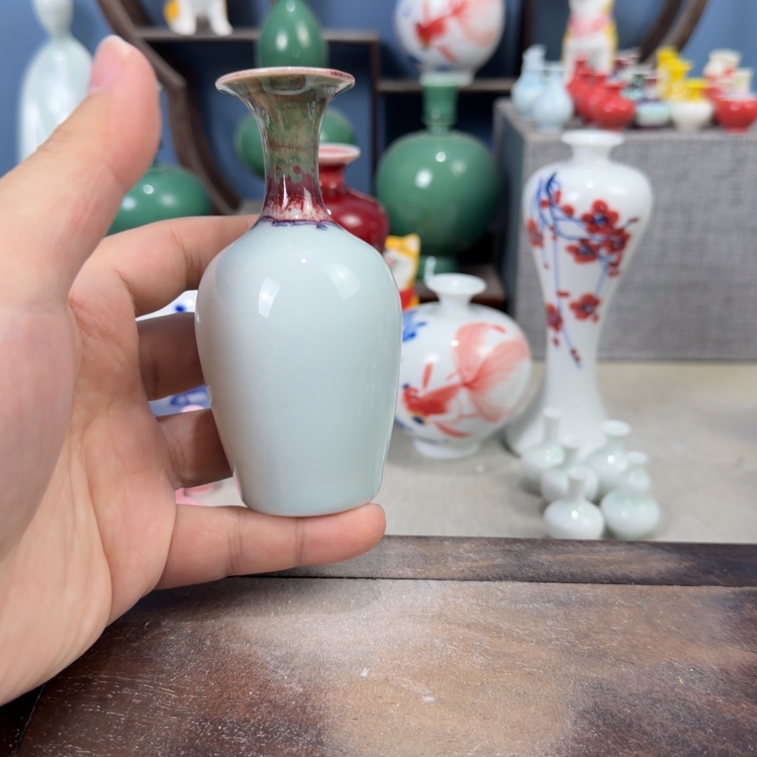 陶瓷手工小花器摆件