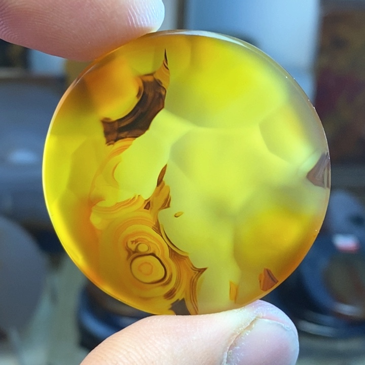 玛瑙/玉髓颈饰足银镀金镶嵌