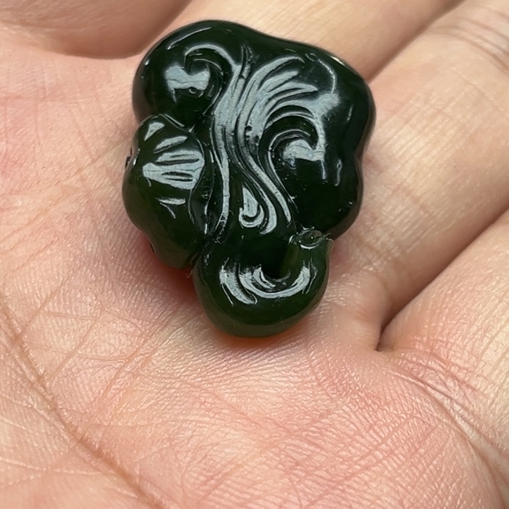 和田玉（碧玉）吊坠(不含链)未镶嵌