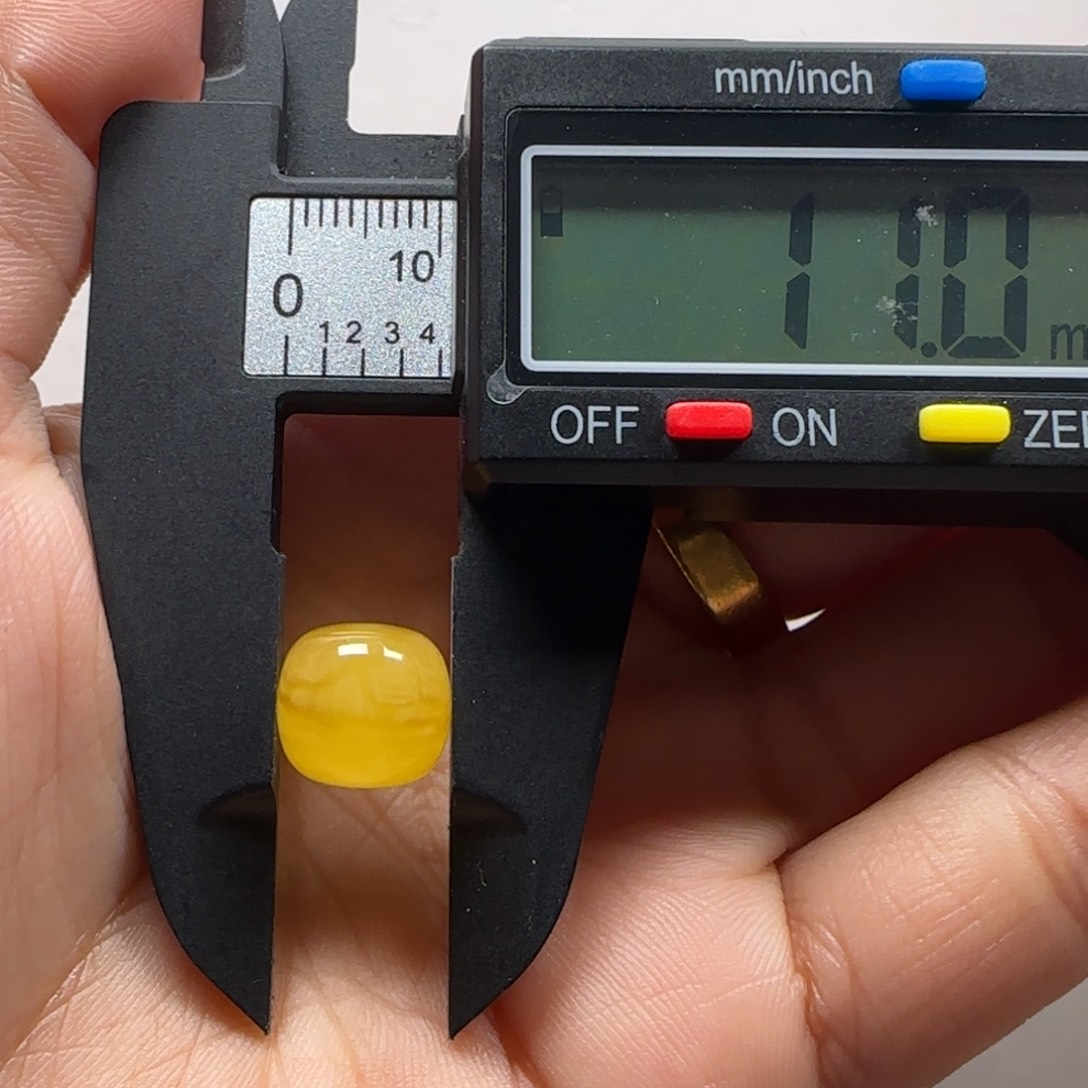 蜜蜡裸石未镶嵌米*焦皮蜜蜡老型单珠