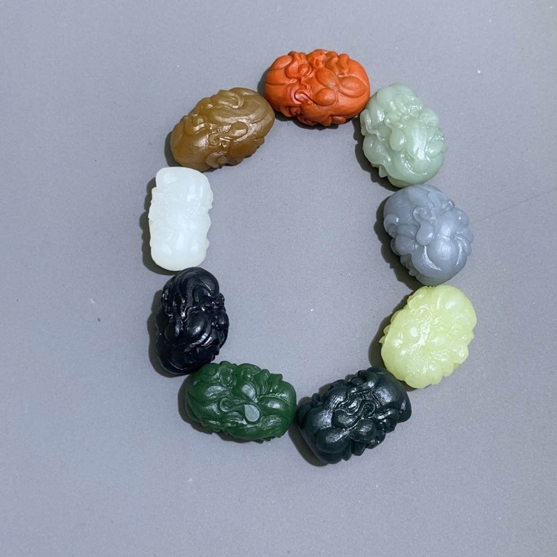 和田玉颈饰未镶嵌苍*定制