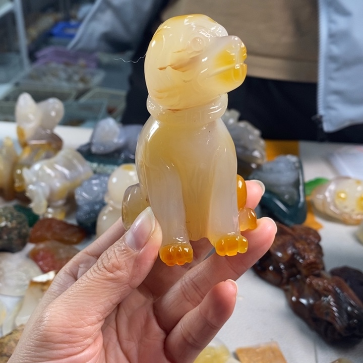 玛瑙/玉髓吊坠(不含链)未镶嵌宁***啦