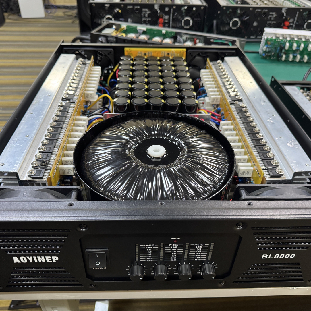 专业纯后级大功率舞台演出婚庆音箱专业3U四通道功放2000X4