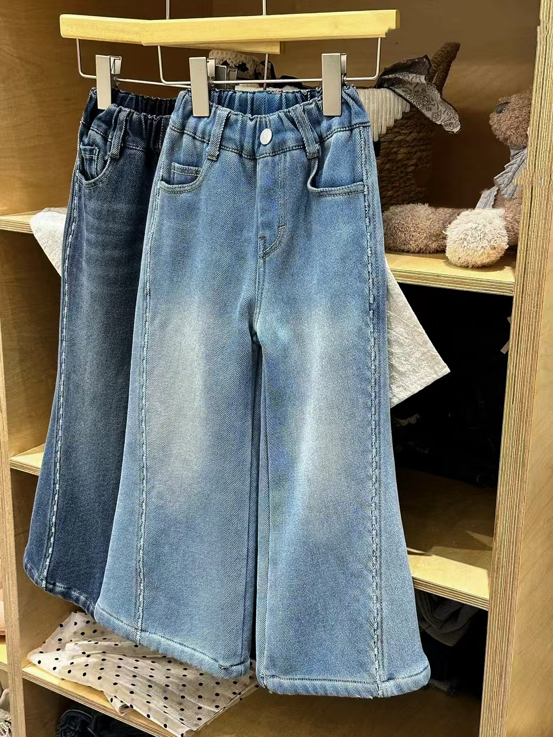 长裤冬季女夏季秋季时尚牛仔裤百搭韩版裤子牛仔裤F54055大童直筒