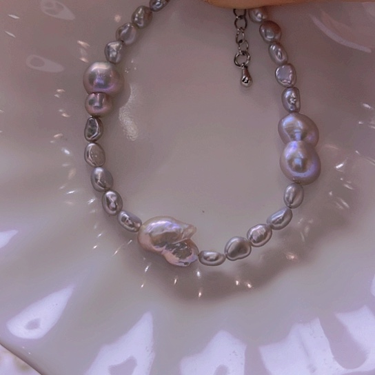 淡水珍珠手绳合金