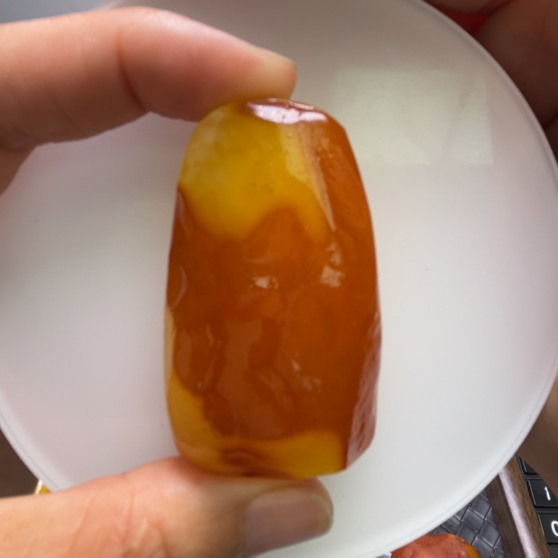 定制琥珀未镶嵌琥珀蜜蜡原石定制有瑕