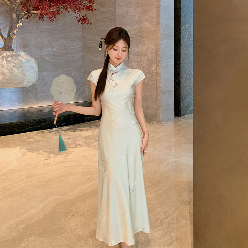[25号 直播福利] 8/25-30周六  新中式国风款少女盘扣连衣裙
