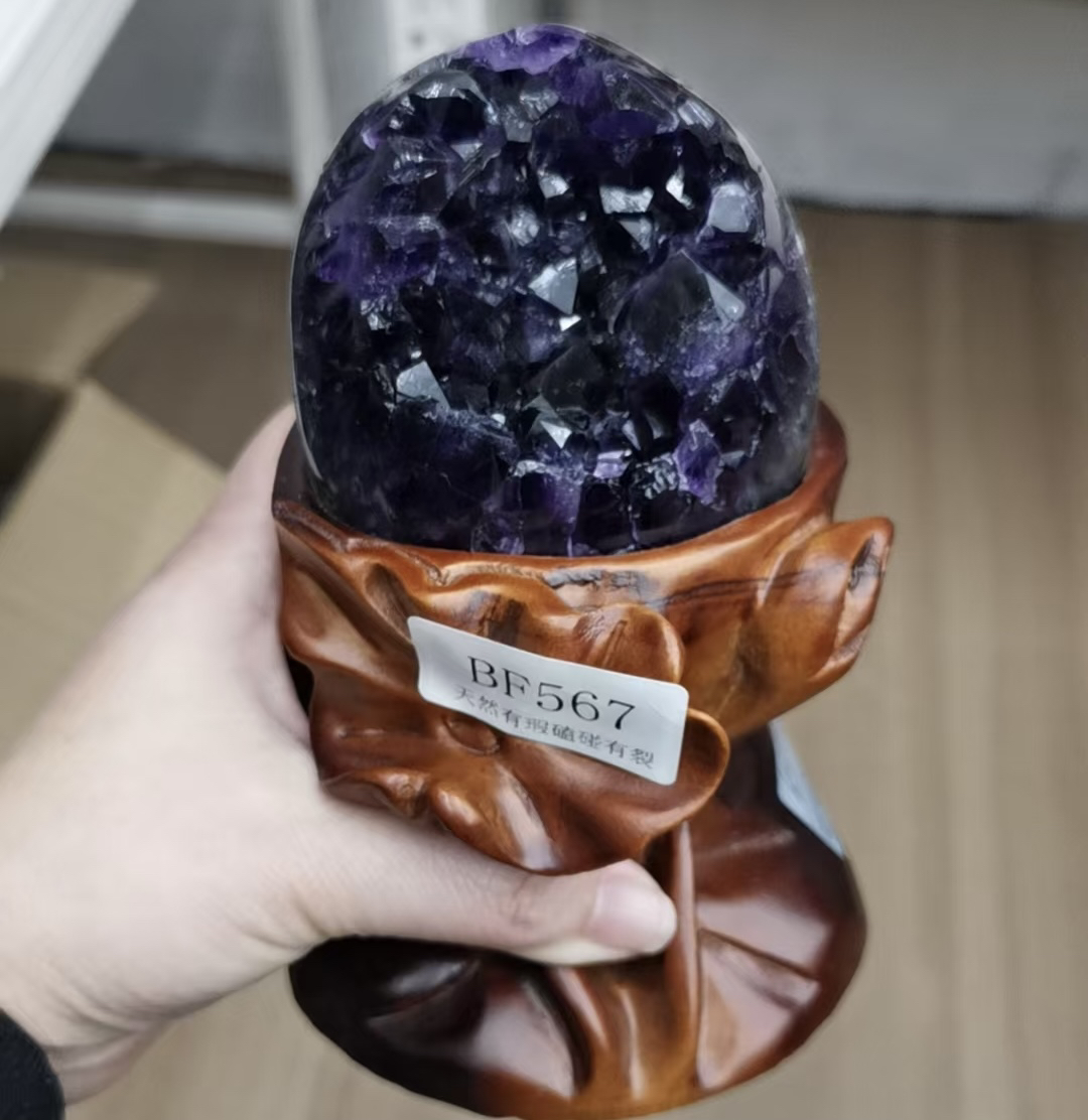 乌拉圭紫水晶簇摆件
