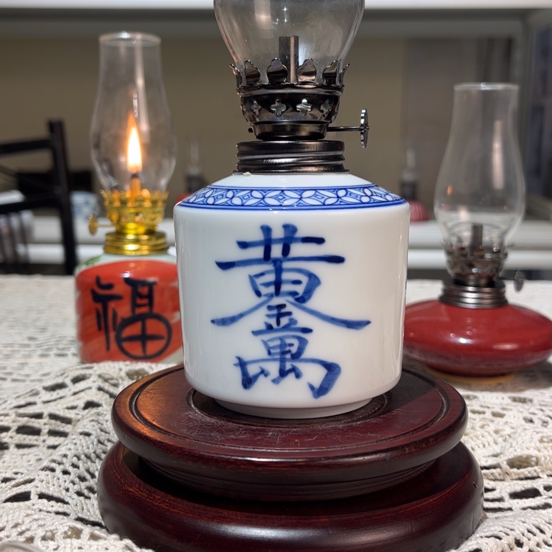 摆件景德镇陶瓷香薰灯