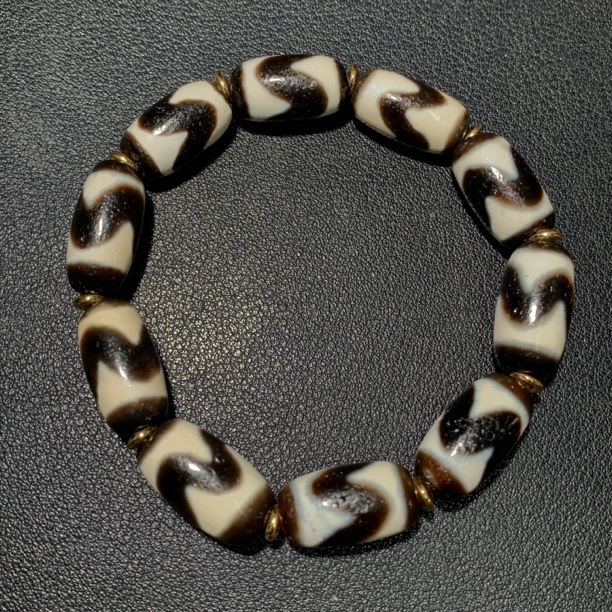 清代 玛瑙虎牙手串/古88989