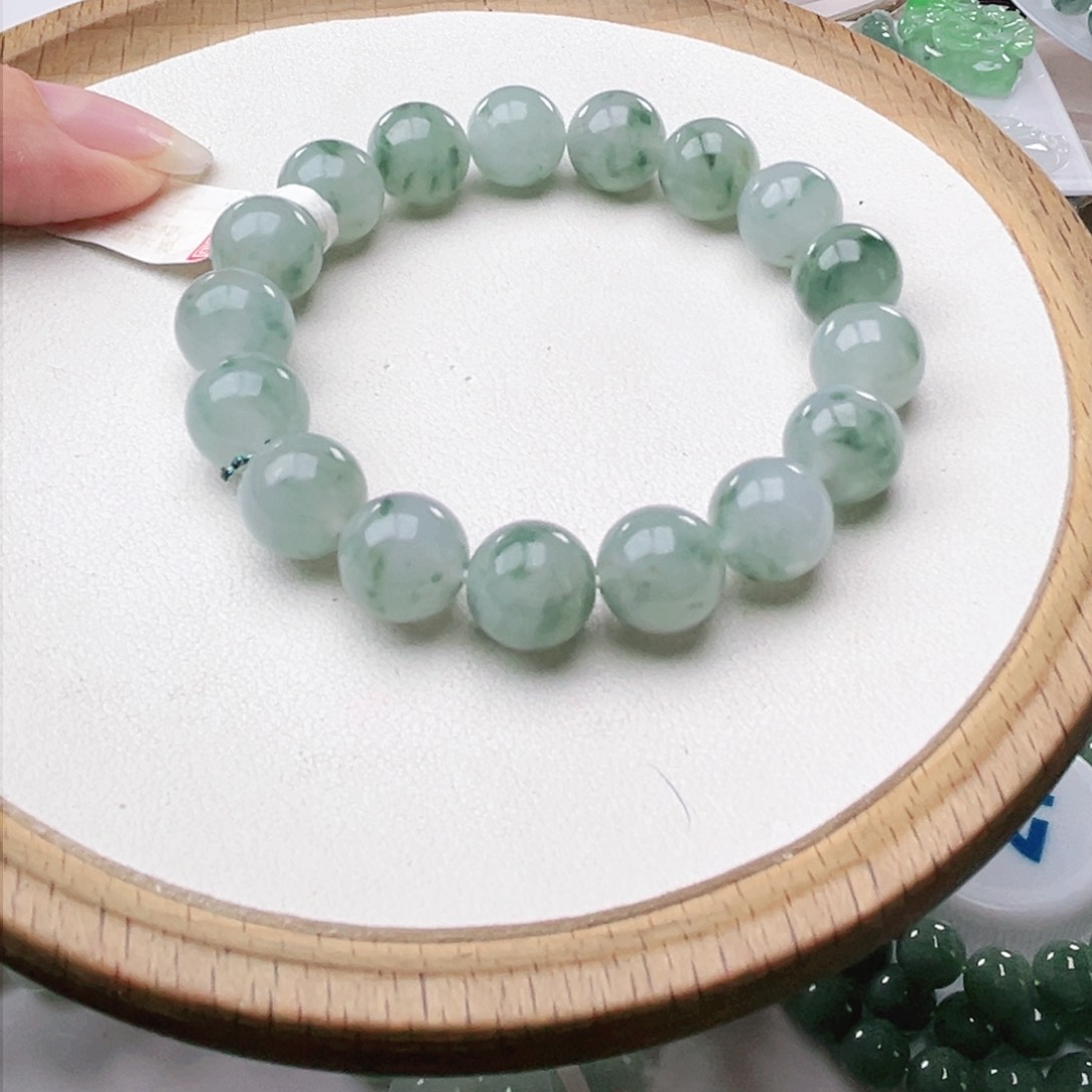 翡翠手链未镶嵌老****1手串12.1