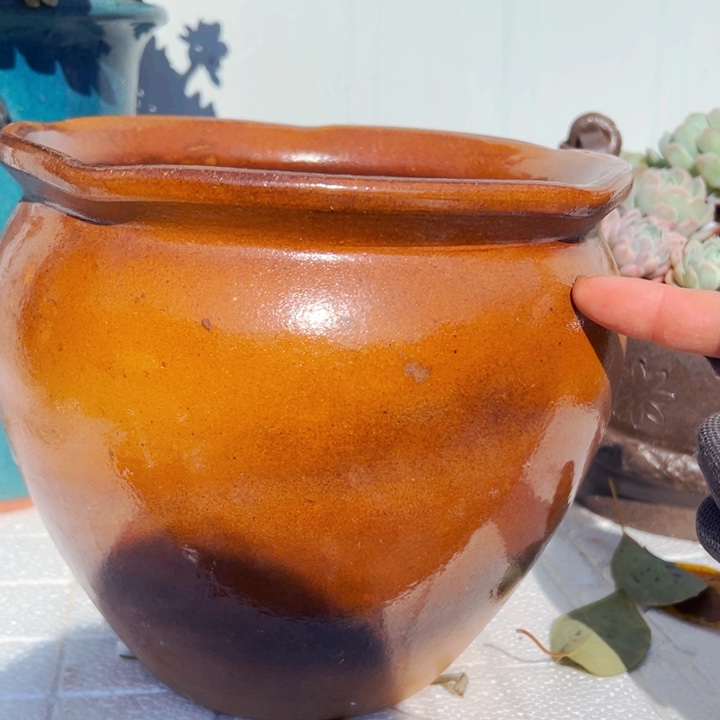 紫砂花盆高约18口约20福利