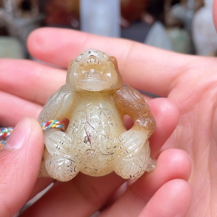 和田玉挂件未镶嵌曲****6