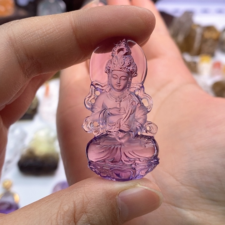 水晶颈饰未镶嵌慕*`定制