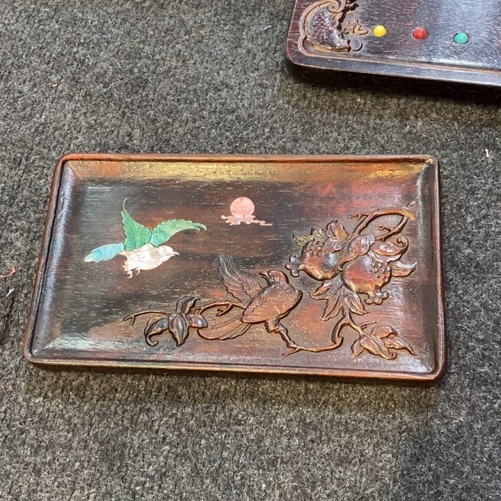 木木木24长小托盘花鸟